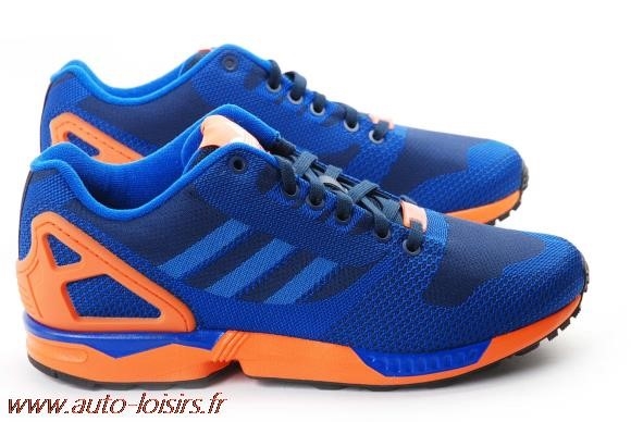 adidas zx flux bleu orange